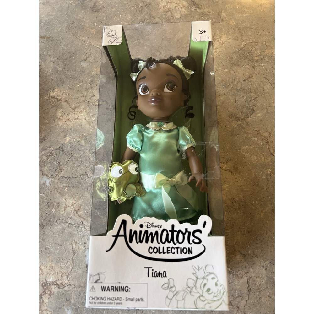 Disney Animators' Collection 1st Edition Tiana Doll 16" and Cloth Frog